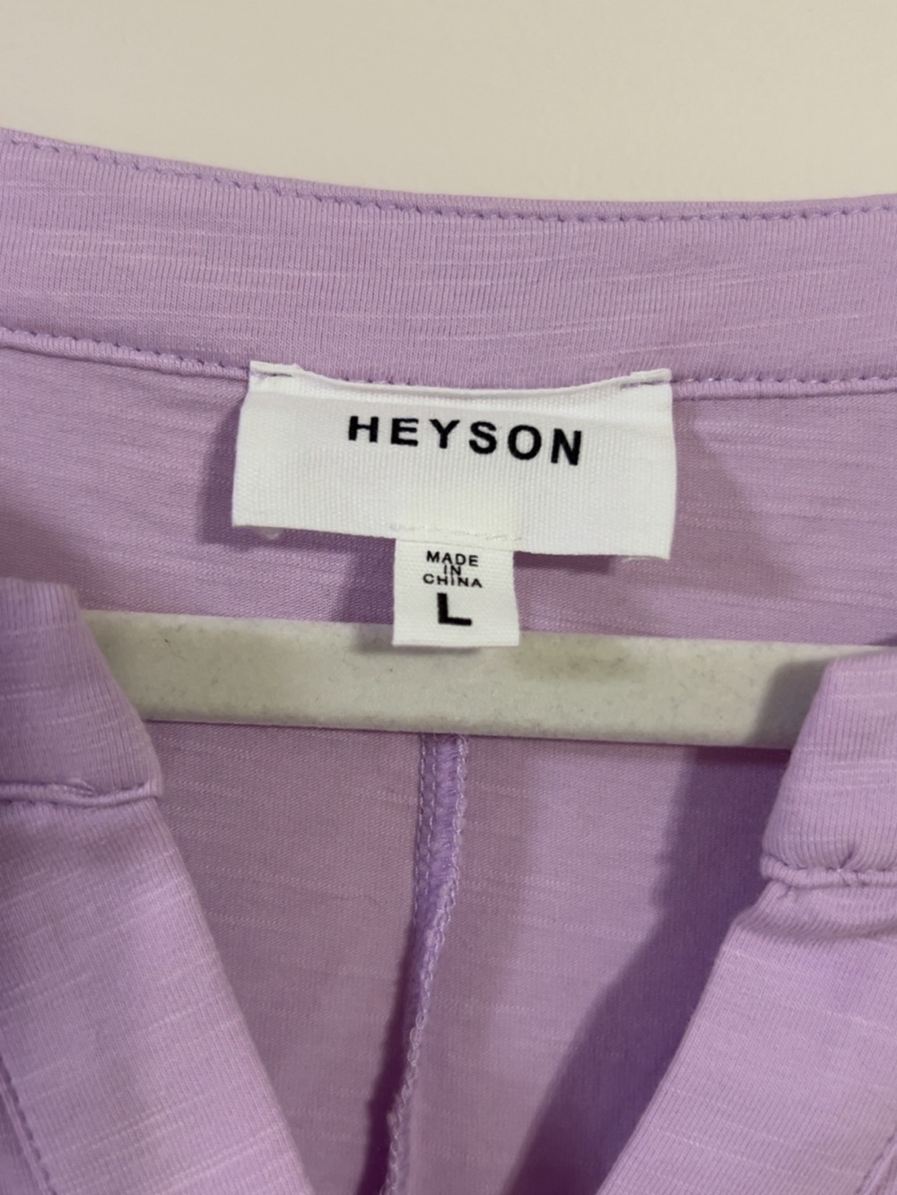 heyson Lavender Flowing Tiered Tunic Top - Relaxed Fit - Picture 2 of 4